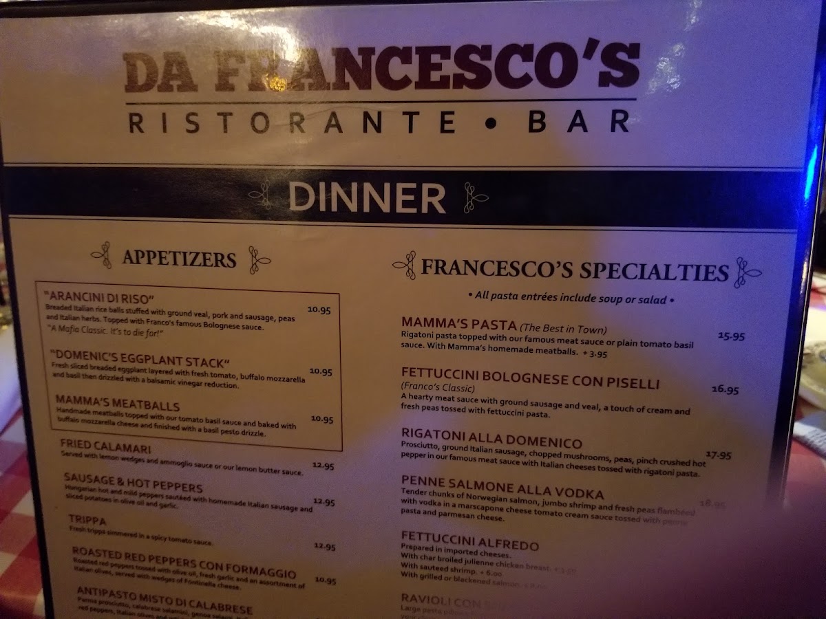 Da Francesco's Ristorante & Bar Menu-10