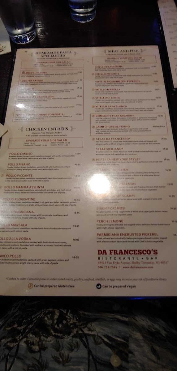 Da Francesco's Ristorante & Bar Menu-5