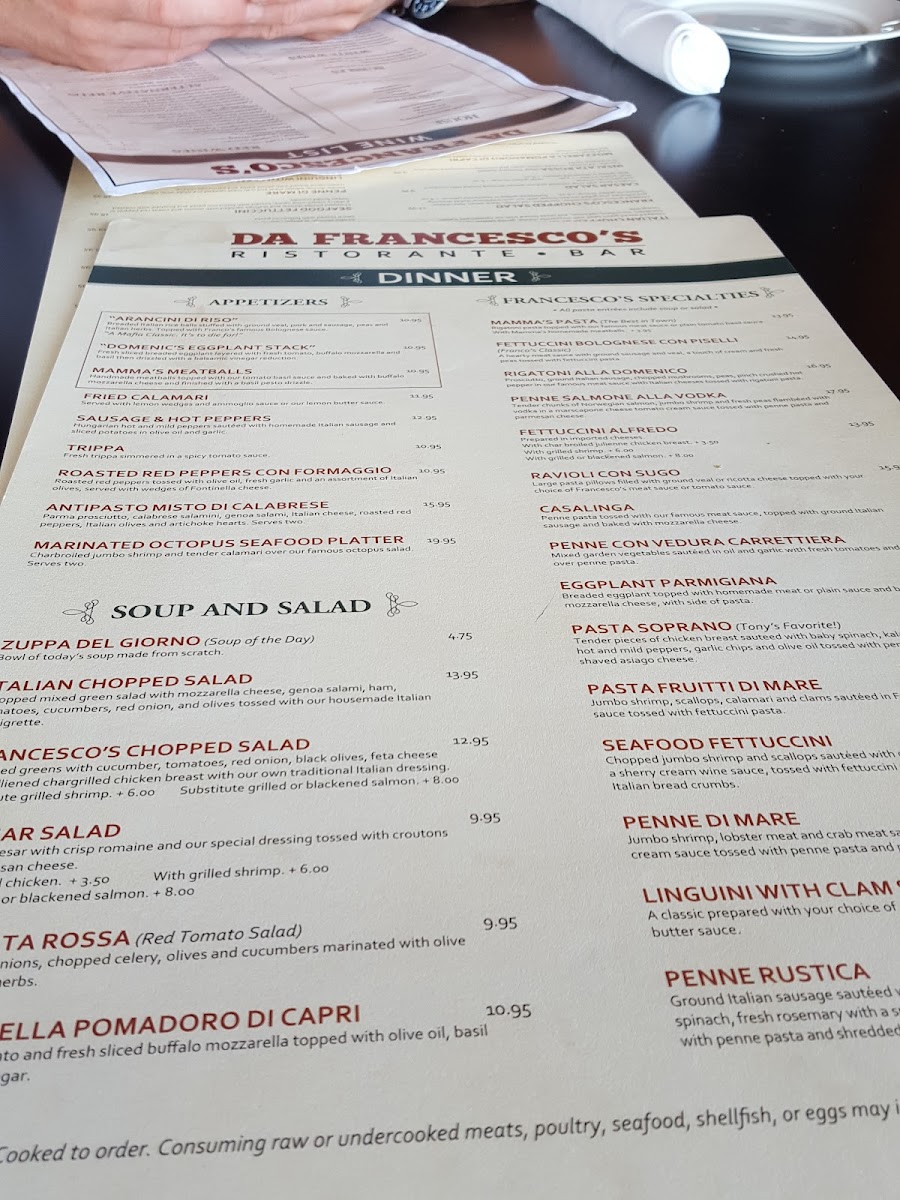 Da Francesco's Ristorante & Bar Menu-6