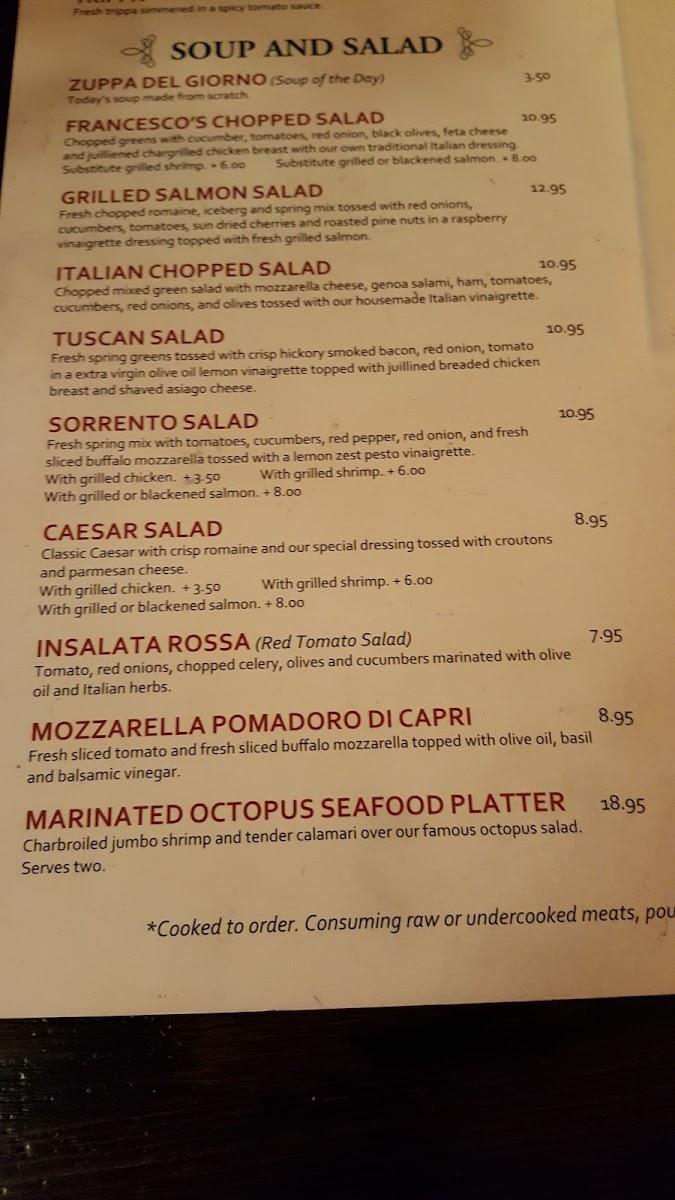 Da Francesco's Ristorante & Bar Menu-7